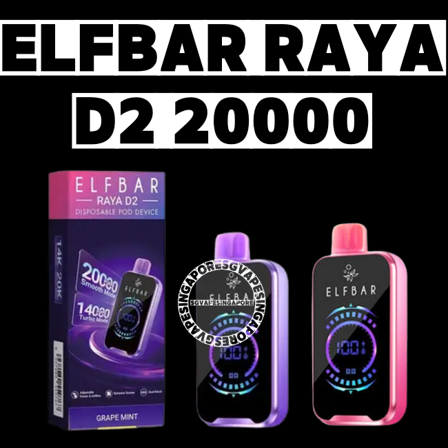 Elfbar raya D2 20000 Disposable - Sg Vape Singapore