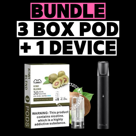 Vape Device And Pod Bundle Set (9 Pods) - Sg Vape Singapore