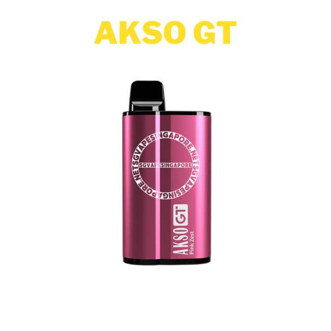 Looking for the Akso GT 3500 puff disposable vape (Akso GT)? SG Vape Singapore offers convenient delivery of Akso IGO, Akso Supa, and other flavors like grape and pink zest. Explore the range of SG vapes now.
