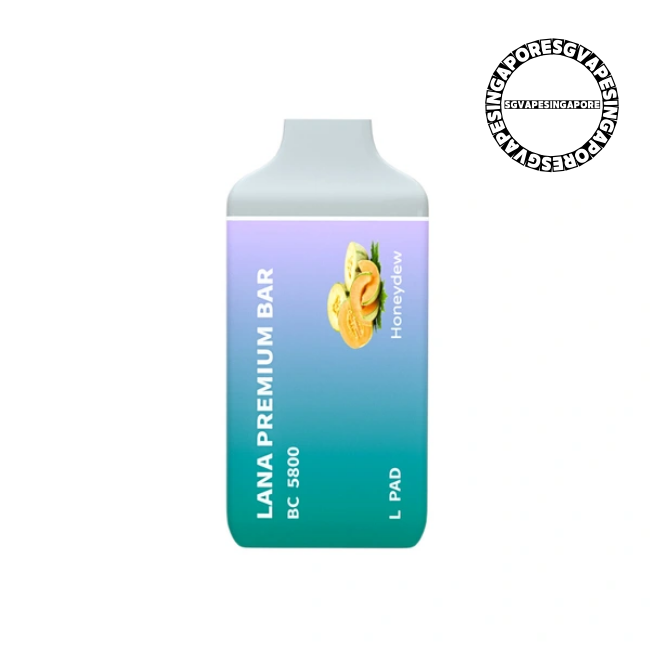 Lana Premium Bar 5800 Disposable Pod - Sg Vape Singapore - honeydew