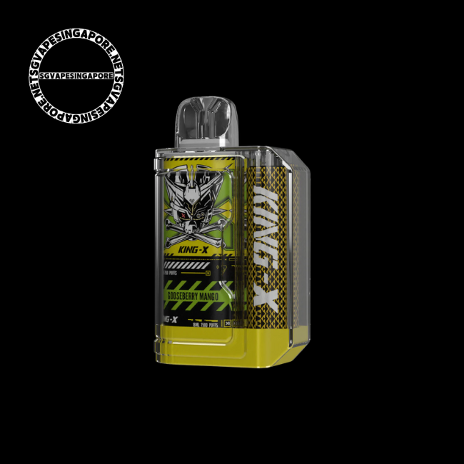 Looking for the King X 7500 puff disposable vape by Lost Vape in Singapore? Look no further! SG Vape Singapore offers a wide range of vape products, including the King X 7500 puff disposable. With convenient delivery and a delicious strawberry and gooseberry mango flavor, get your vape fix today.