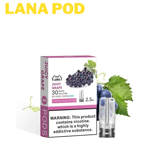 Lana Pod Tie Guan Yin is a delicious grape-flavored e-liquid from the Lana brand, available for delivery in Singapore. Discover the best vape options and enjoy the authentic taste of tie guan yin tea with a twist of grape.