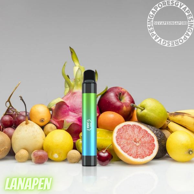 Discover the Lana 2000 disposable vape, also known as Lananpen 2k, at our vape store in Singapore. Indulge in the delicious grape and mix fruit flavor while experiencing the convenience and satisfaction of a high-quality disposable vape.