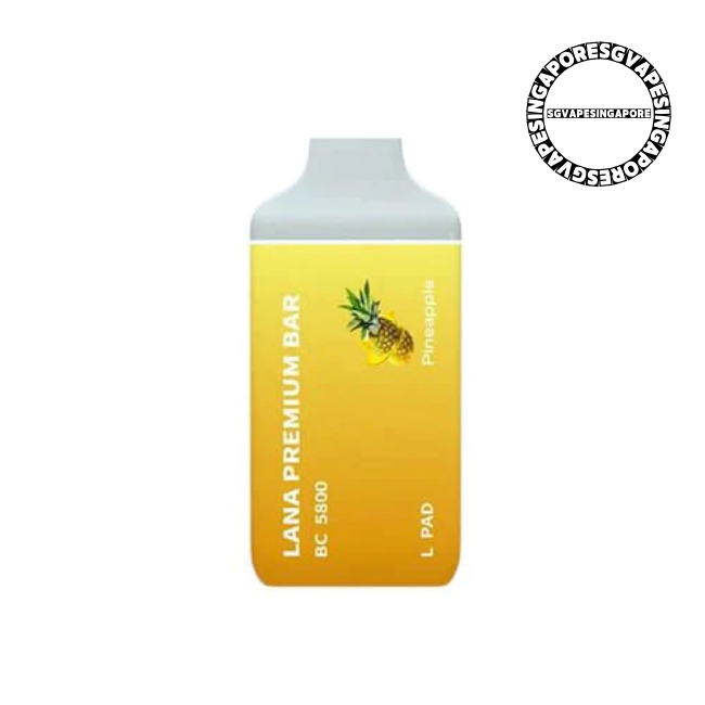Lana Premium Bar 5800 Disposable Pod - Sg Vape Singapore - pineapple