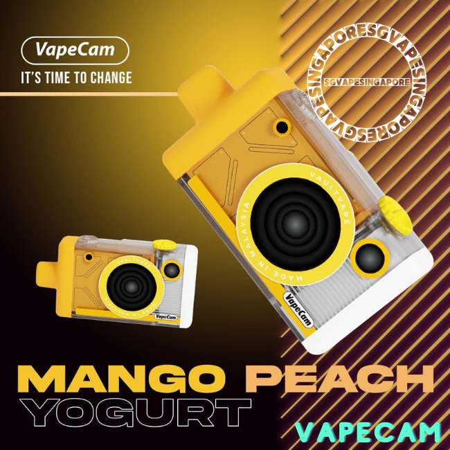Looking for a new vape? Check out the Vape Cam 12k puff disposable vape at Vapetape Singapore! This new arrival features a delicious grape and mango peach flavor and offers a long-lasting vaping experience. Visit our vape store in Singapore to get yours today.