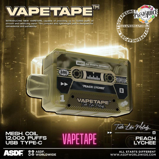 Looking for a reliable vape shop in Singapore? Check out Vape Tape for the latest vaping products, including the popular Vapetape 12000 puff disposable vape. Discover the flavors, quality, and convenience of the Solero and peach lychee brand and enjoy a satisfying vaping experience.