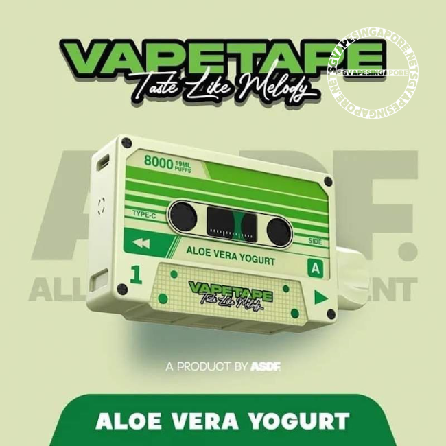 Looking for a convenient and flavorful vaping experience in Singapore? Vape Tape offers the Vapetape 8000 Puff Disposable Vape, with a delicious grape apple and aloe vera yogurt flavor. Enjoy hassle-free delivery from SG Vape Singapore.