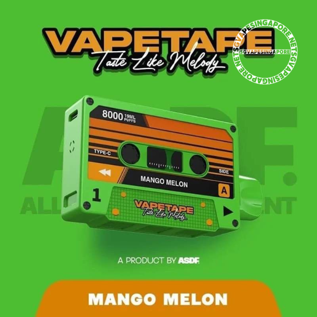 Looking for a convenient and flavorful vaping experience in Singapore? Check out Vape Tape's 8000 puff disposable vape, featuring enticing flavors like mango melon and grape apple. Enjoy hassle-free delivery from SG Vape Singapore.