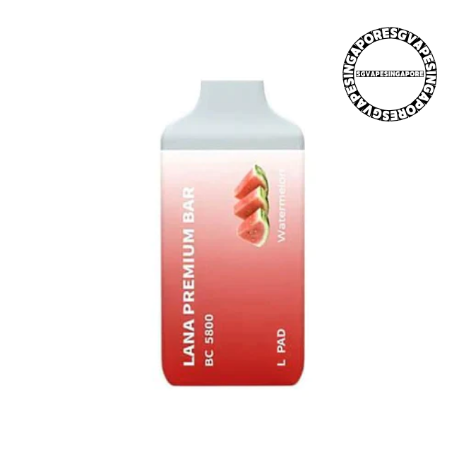 Lana Premium Bar 5800 Disposable Pod - Sg Vape Singapore - watermelon